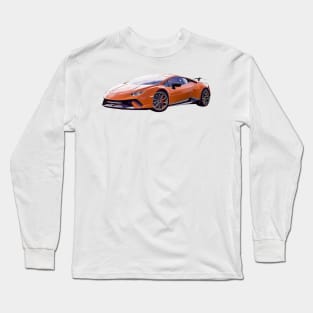 Huracan Performante Cartoon Long Sleeve T-Shirt